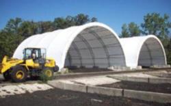 56'Wx27'H tall fabric structure